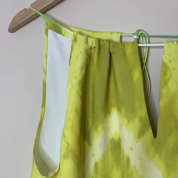 Amanda Uprichard | Julie Rainbow Tie Dye Pocket Sleeveless Halter Maxi Dress S - Picture 12 of 17